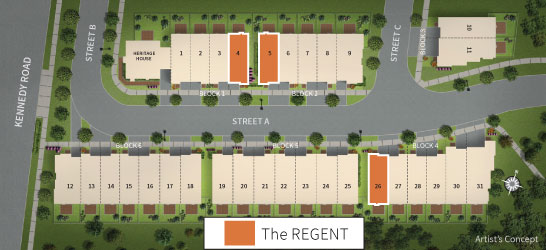 The Regent Keyplan